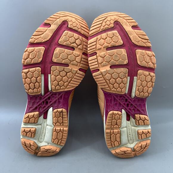 Asics Gel-Kayano 25 Running Shoes Women Size 8 Orange Pink Comfort Low Sneakers - Picture 7 of 8